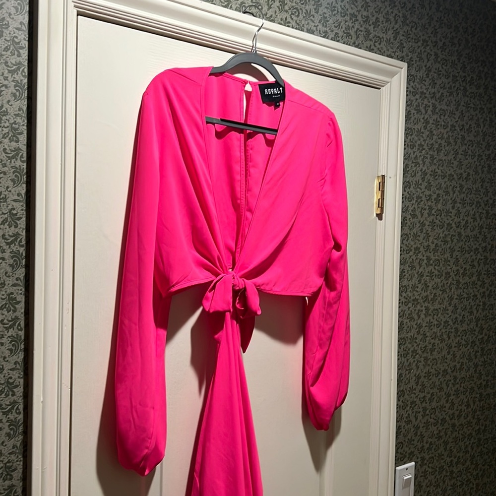Hot pink dress